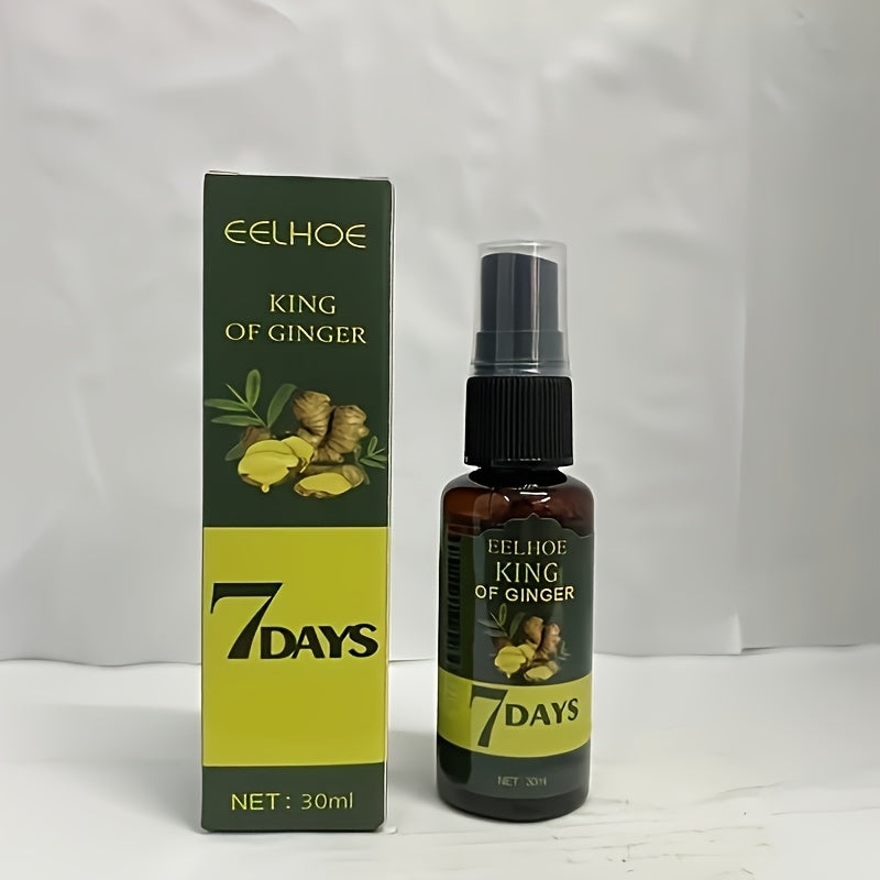 Two Bottles Of Ginger Essence Oil And Biotin Hair Care Essence, Suitable for All Hair Qualities, 7-day Ginger Grass Scalp Massage Moisturizing Care, Perfect Gift for Men And Women On Valentine's Day And Mother's Day