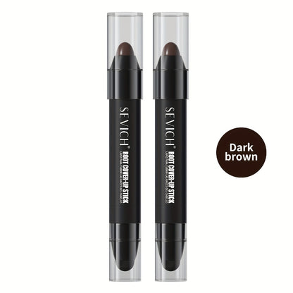 Men's Hair Dye Stick Gray Coverage — Sevich Beard & Hair Color Pen, Hypoallergenic, Sweat-Proof, Water-Resistant, Long-Lasting Formula, 2pcs Set