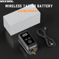 Tattoo Battery Power Supply, 1450Mah Lithium Battery Pack with Display, Tattoo Gun, RCA, Rechargeable Cordless Battery for Tattoo Pen, Rotary Wireless Tattoo Machine Additions As Gift, Body Art Makeup Gift