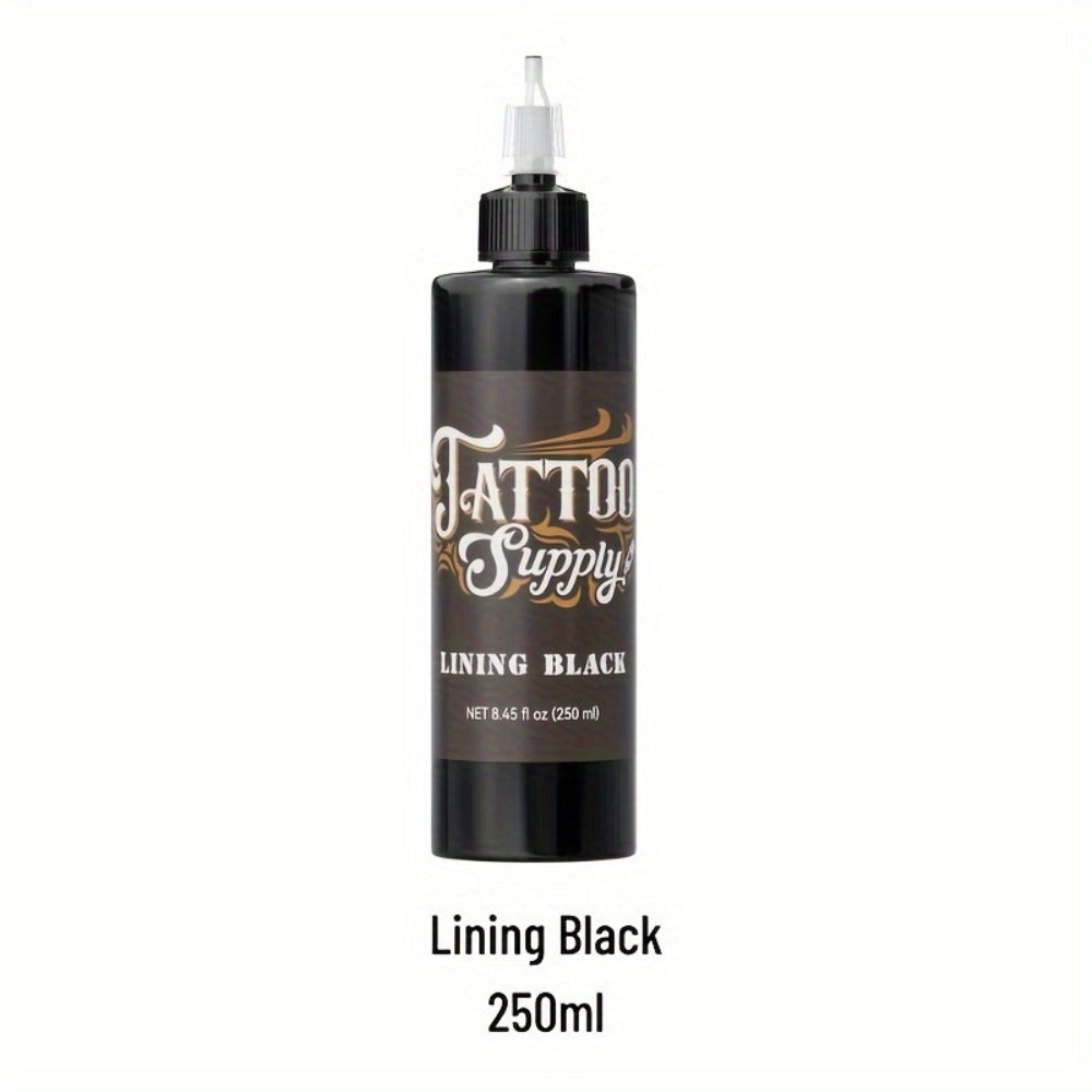 1pc of Neebol Premium Black Tattoo Ink, The Darkest Super Black Ink, Ideal for Outlining, Shading, And Blending. This Premium Shading Solution Offers Vibrant And Bright Results