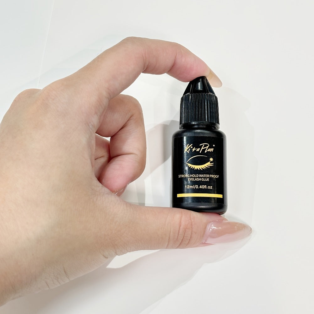 Self-Grafting Eyelash Glue Quick Dry Black Adhesive for Individual Lash Extensions DIY Cluster Application No Smell No Irritation Perfect for Beginner Lash Tech