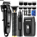 WEEME Essential Grooming Kit for Men, Ultimate Trimming and Shaving Solution with USB Charging and LCD Battery Display, Perfect Gift for Dad Brothers Sons or Friends