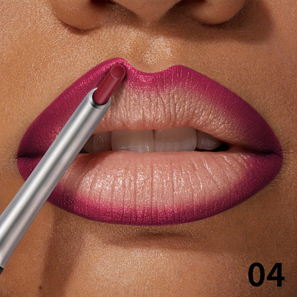 Lip Liner Pencil Matte Long Lasting Waterproof Non-Fading Non-Stick Precise Definition Smooth Glide Lip Outliner for All Day Wear