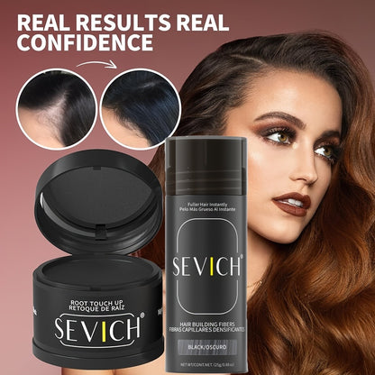 Root Coverage Powder for Thinning Hair - Hairline Concealer with Natural Shadow Effect, Voluminous Lift & Lightweight Formula, Sensitive Scalp Safe, Easy Brush Application for Men & Women All Hair Types