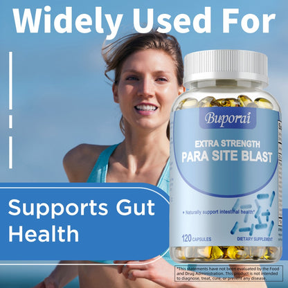 Parasite Cleanse Capsules with Black Walnut Hull, Wormwood, Garlic & Cranberry – Digestive, Liver & Gut Health Intestine Supplement | 120 Capsules | ShopVora UK