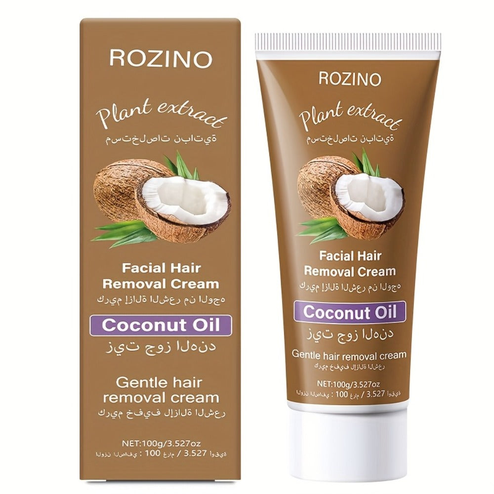 Use Once For, 3-Month Effectiveness, 100g Coconut Hair Removal Cream, Instant Hair Removal, Non Irritating To The Light Beige, Smooth And Residue Free Semi Permanent, Used For Hair Removal On The Face, Lips, Armpits, Legs Arms And Private Areas