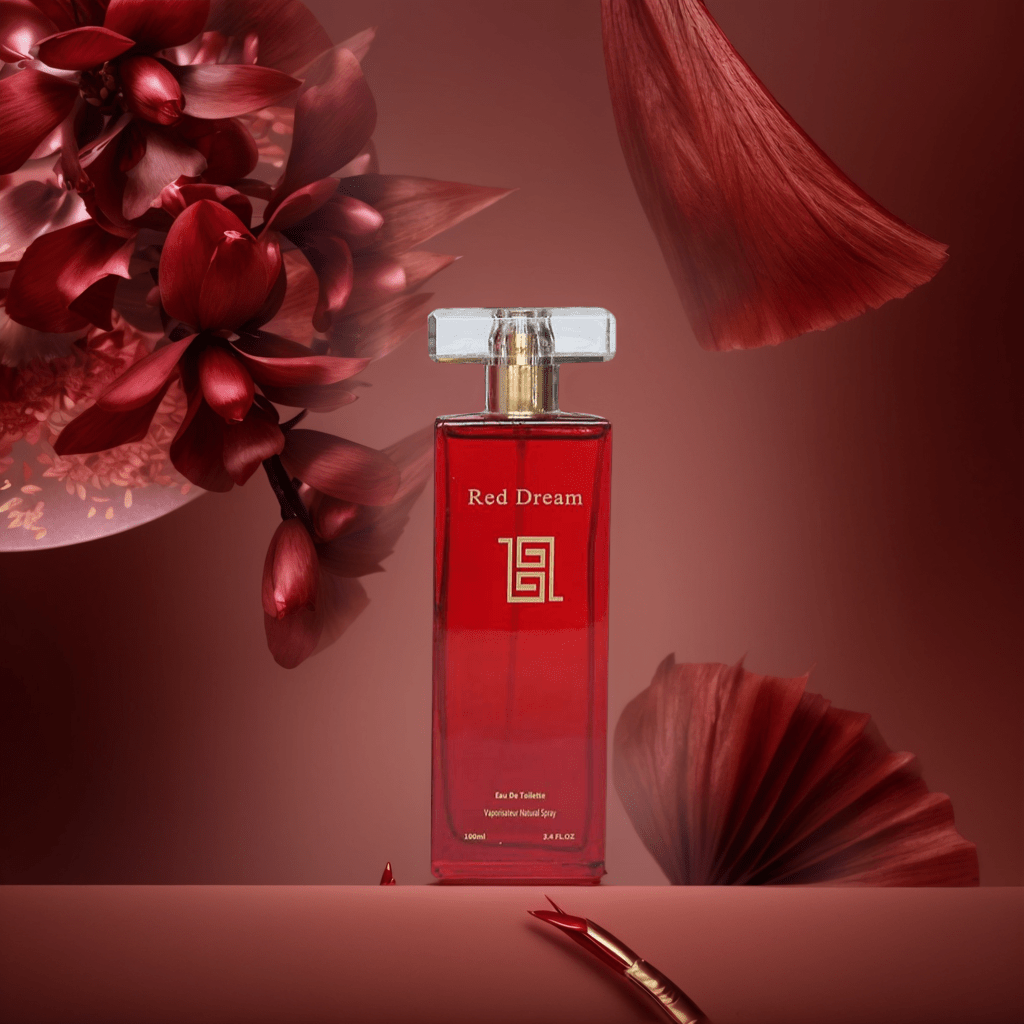 3.4fl.oz Women'S Luxury Perfume - Long-Lasting Floral Scent, Elegant Red Liquid Perfume with Golden & Heart-Shaped Accent, Travel-Friendly Spray for Day to Night Wear, Perfect Gift for Women, Fresh & Sophisticated Fragrance for On-the-Go Use