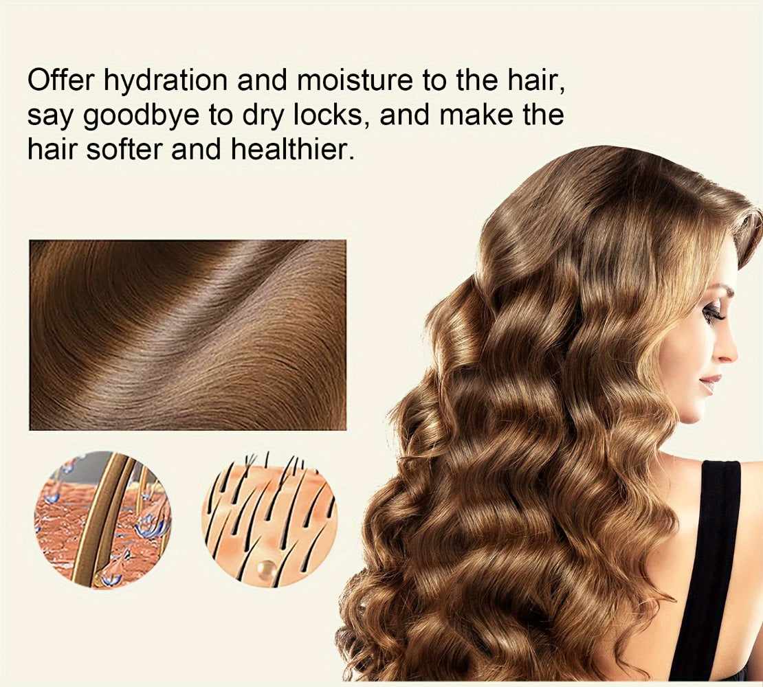 Curl Defining Cream & Detangling Brush Set — Anti-Frizz Curl Enhancer, Long-Lasting Bouncy Curls, Non-Sticky Lightweight Hold, Salon Quality for Curly & Wavy Hair, 10.14 oz