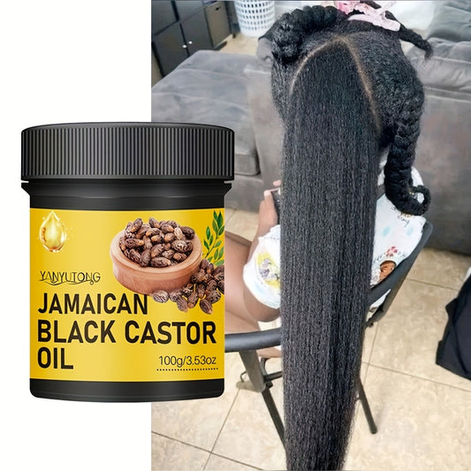 Black Castor Oil Hair Care - Pure Cold Pressed, Moisturizes Hair And Scalp, Makes Hair Stronger And Healthier, Suitable for Normal Hair