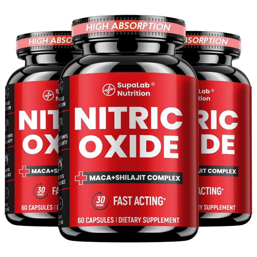 Purchase Two And Receive One at No Cost with This Nitric Oxide Supplement Designed for Men'S And Focus. It Includes a Health Vitality Capsule Featuring L-Arginine And L-Citrulline Beetroot Formula