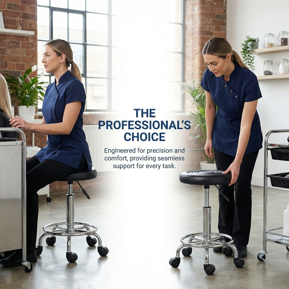 Round Stool with Lines Rotation Bar Stool