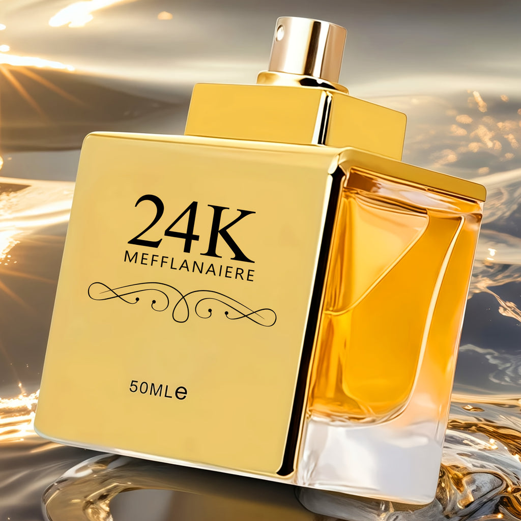 [Ideal Holiday Gift] 1.7 Fl Oz/0.34fl Oz- 24k Women's Eau De Toilette, Fresh Vanilla Notes, Luxurious Gold-Toned Design, Perfect For Dates And Everyday Wear, An Ideal Holiday Gift!