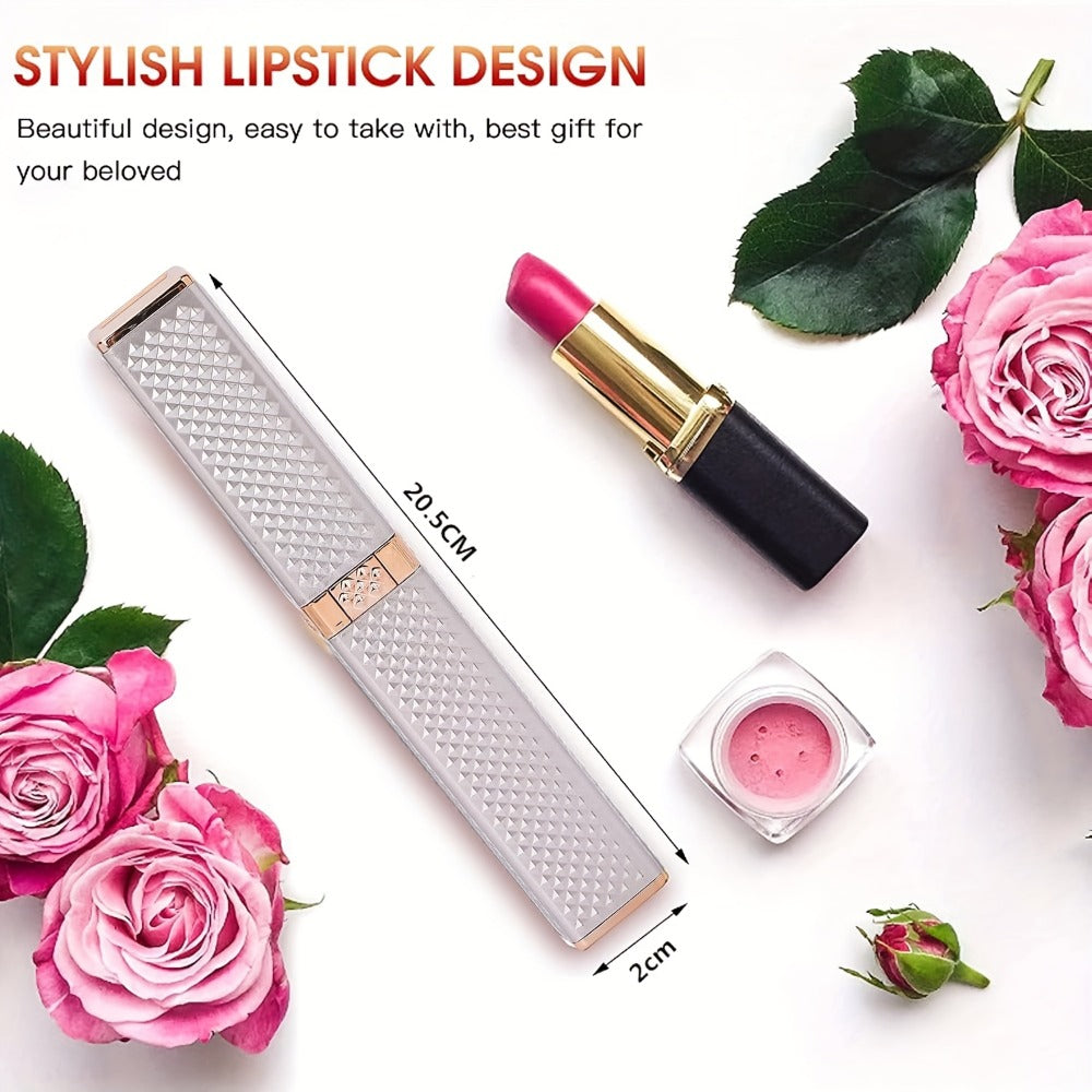 Facial Hair Trimmer for Women, 2 In1 Eyebrow Epilator Eyebrow Trimmer Body Hair Groomers Electric Hair Trimmer for Eye Brows Hair Trimmer Lip Hair Shaver Facial Hair Removal Device