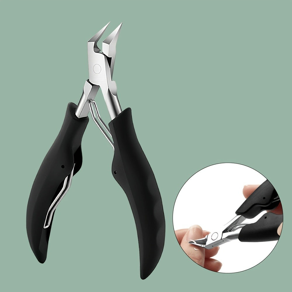 Nail Clippers Set 7PCS Heavy Duty Professional Nail Care Tools Wide Jaw for Thick Ingrown Nails Men Seniors Adults Foot Care Kit