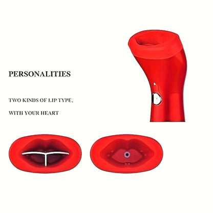 Electric Lip Plumper USB Charging — Silicone Lip Beauty Tool for Fuller Charming Lips, Fragrance-Free Portable Lip Enhancer Device for Women