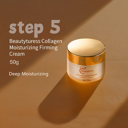 Korean Skincare Set 14pcs Collagen Hyaluronic Acid Niacinamide Hydrating Firming Moisturizing Face Care Kit Luxury Gift Set for Women