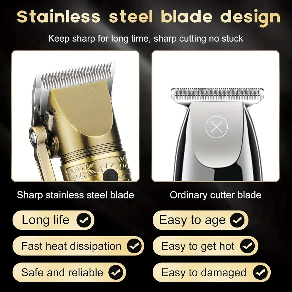 Aqwiopr Wireless Hair Clippers And Trimmer Kits - an Ideal Present for Men'S Grooming