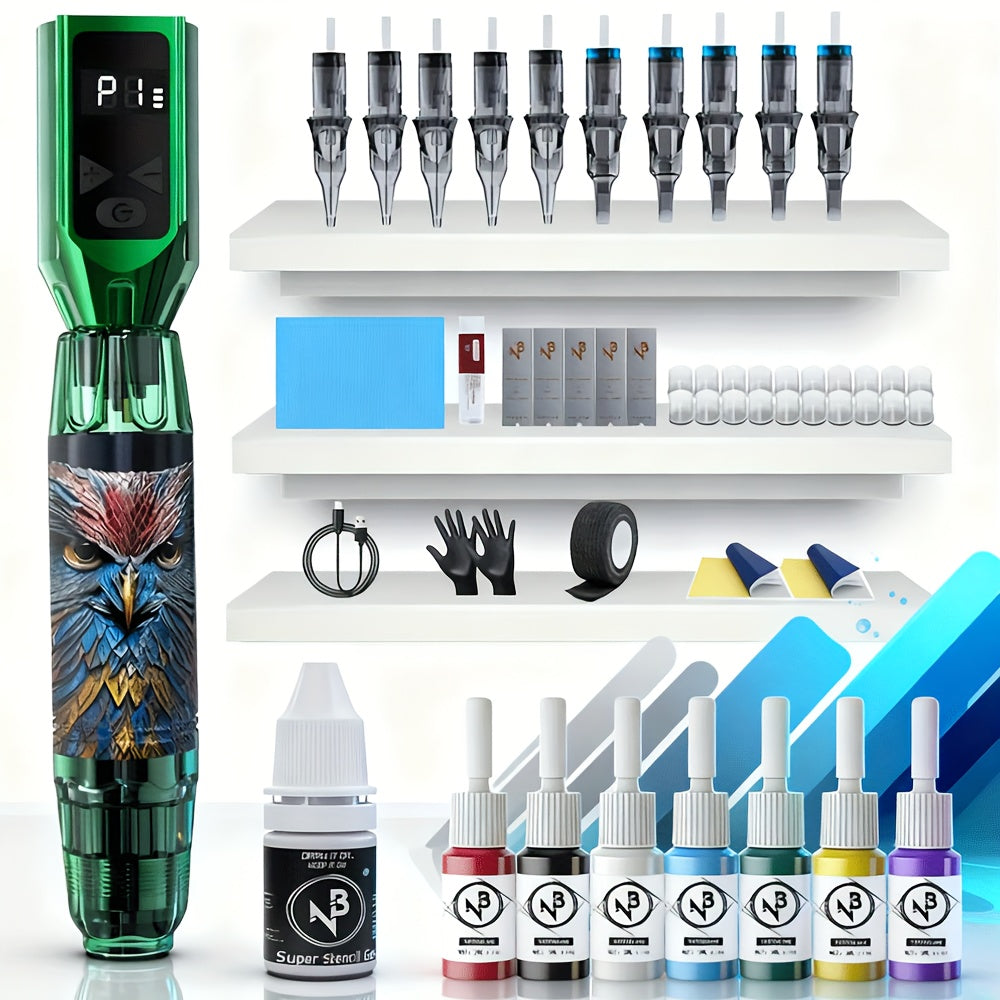 INKSOUL Tattoo Gun Kit Complete Set Tattoo Machine Kit Complete Tattoo Kit Complete Set Tattoo Equipment And Supplies Maquina De Tatuar Tattoo Kit Complete Set