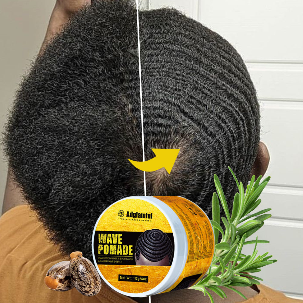 Men'S Wave Defining Cream - Non-Greasy Hold, Washes Out Easily, for Layered Waves, Volume & Texture, No Residue, Easy to Style & Maintain, Perfect for Natural Waves