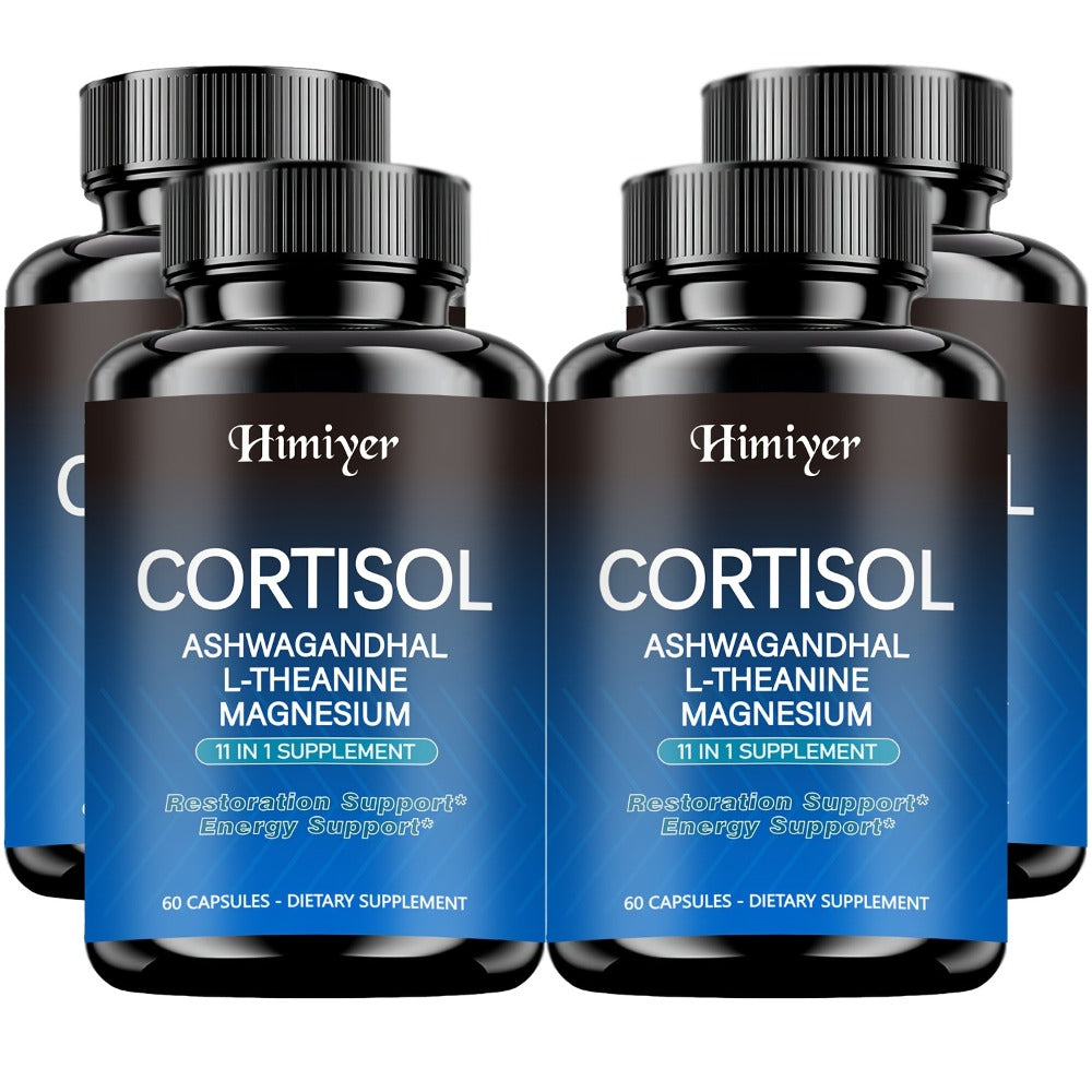 60 Capsules - 11-in-1 Hormone Balancing Stress Management Supplement - CORTISOL - Balances Cortisol And Energy, Restful Sleep And Mood Boost, with Rhodiola Rosea, Ashwagandha, Theanine And Magnesium