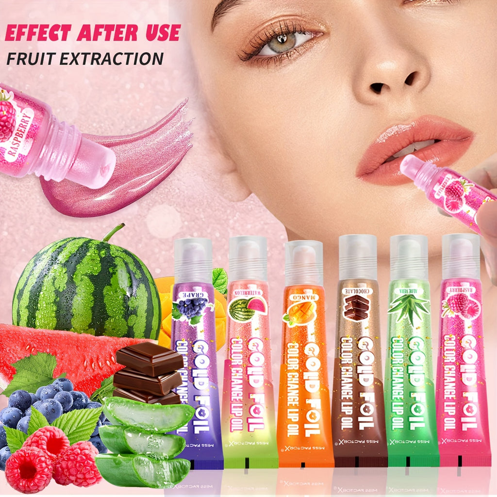 6 Fragrance Changing Color Lip Balm Valentine'S Day Gift Set 0.51oz X 6pcs Deep Moisturizing And Hydrating Brightening Lip Color Glossy Shiny Different Colors