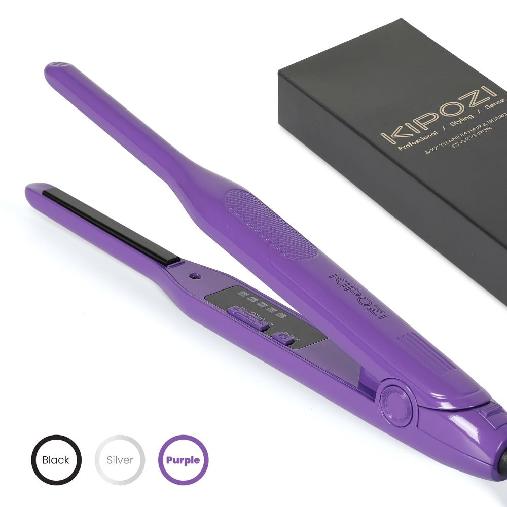 Kipozi 0.3inch Hair Straightener, Short Hair Styling Tools, Beard Care Tools, 2-in-1curly Hair, Curly Hair Straightening, Bangs Styling Small Hairdressing Tools, Unisex Hairdressing Tools, Hair Straightener for Men And Women, Valentine's Gift