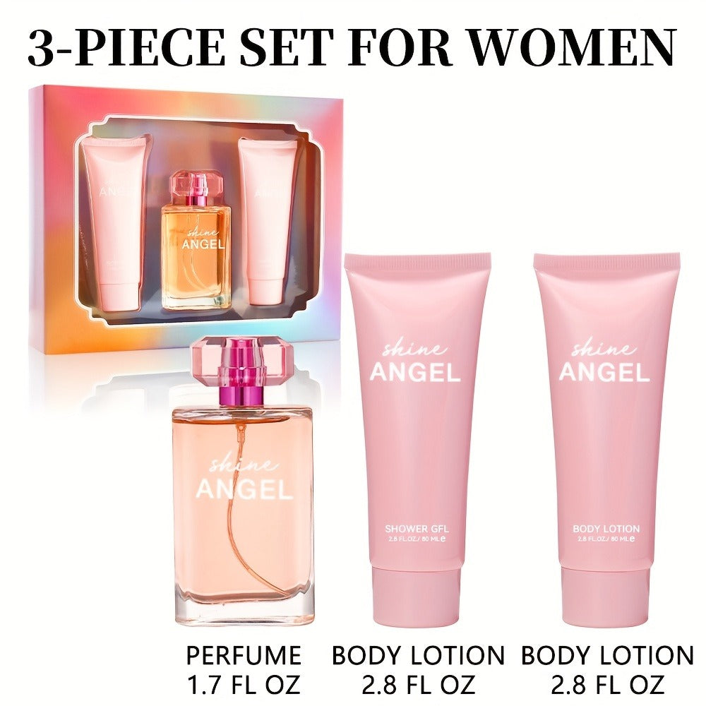 Perfume Gift Set for Women Vanilla Jasmine Red Berries Long Lasting Eau de Parfum Spray 3.4 oz - Sweet Floral Fruity Scent Birthday Valentine Christmas 2 & 3 Piece