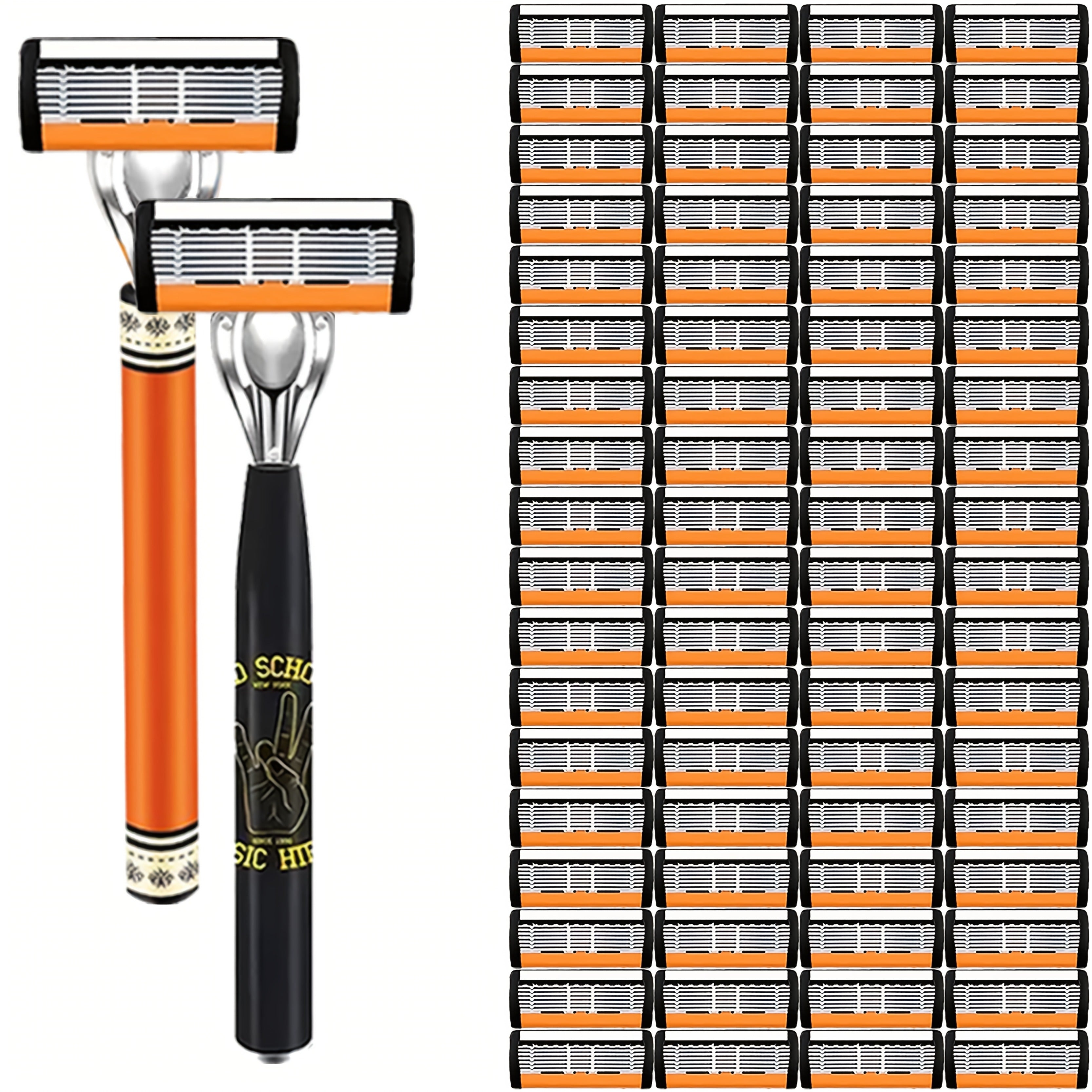 The Classic Men's Manual Razor Is Equipped with Two Comfortable Handles, Sharp And Durable Stainless Steel Blades, And A Progressively Optimized Shaving Experience. It Is An Indispensable Shaving Accessory for Men