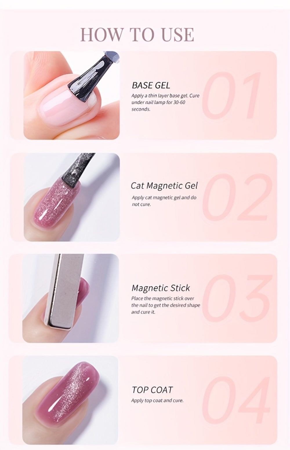 1 UR SUGAR Magnetic Gel Nail Polish - Quick-Dry Soak Off Cat Eye Magnetic Formula Suitable for /LED, Magnetic Stick Compatible Gel Polish - Professional & for Nail Art, Fall Winter Plum & Bordeaux Hues