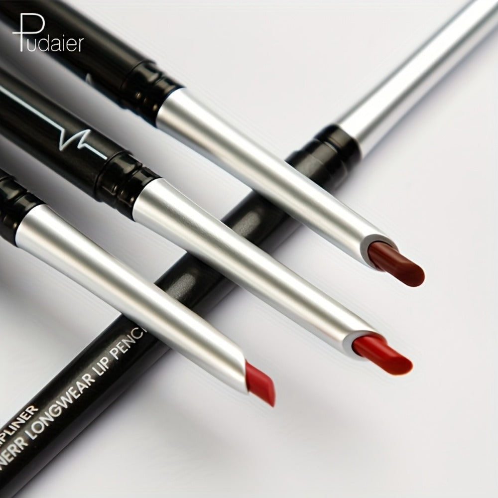 Lip Liner Pencil Matte Long Lasting Waterproof Non-Fading Non-Stick Precise Definition Smooth Glide Lip Outliner for All Day Wear