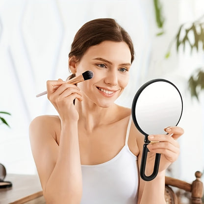 70X Magnifying Makeup Mirror Double-Sided 1X & 70X Zoom 360° Adjustable Handle - Handheld Desktop Wall Hang HD Precision Magnification Mirror for Skincare
