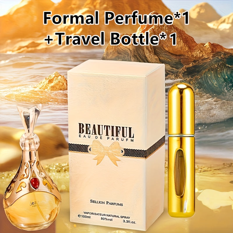 Floral Eau De Parfum for Women - Long-Lasting, Refreshing, And Talc-Free Perfume with 10-20% Flavor Concentration - Perfect Gift for Her, Ideal for Dating And Daily Life, Mother's Day Gift'