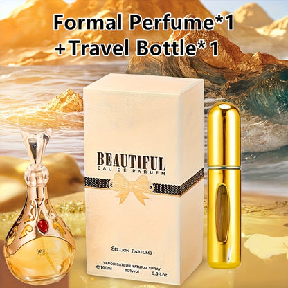 Floral Eau de Parfum for Women 100ml - Long Lasting Fruity Floral Perfume Spray | Talc-Free EDP 10-20% Concentration Refreshing Daily Fragrance Gift for Her 3.4oz