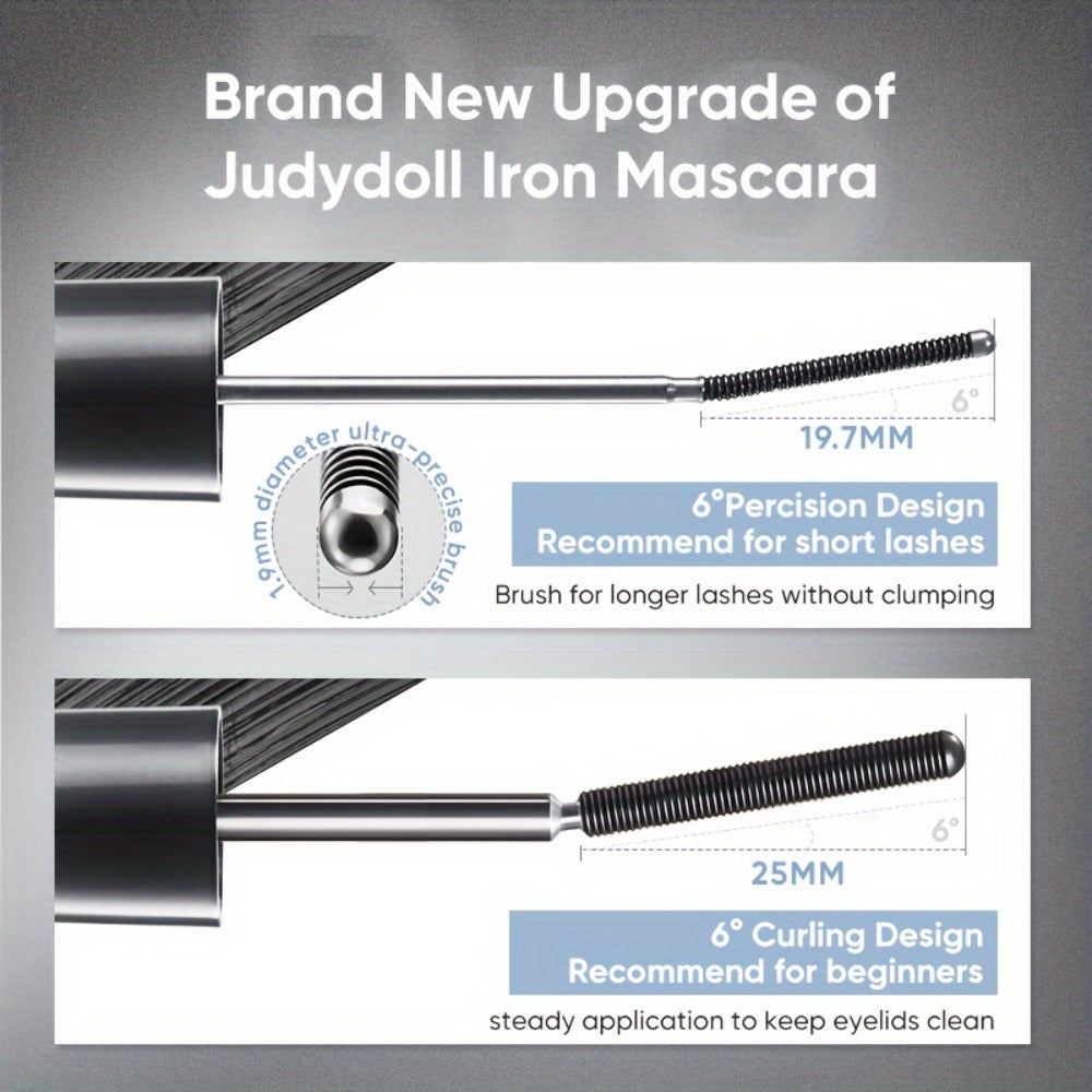 3D Curling Mascara — Volumizing, Waterproof & Smudge-Proof Eyelash Wand, Long-Lasting Nourishing Formula, Suitable for All Eye Types, Korean Makeup Style, Black & Brown, Curling & Precision Design