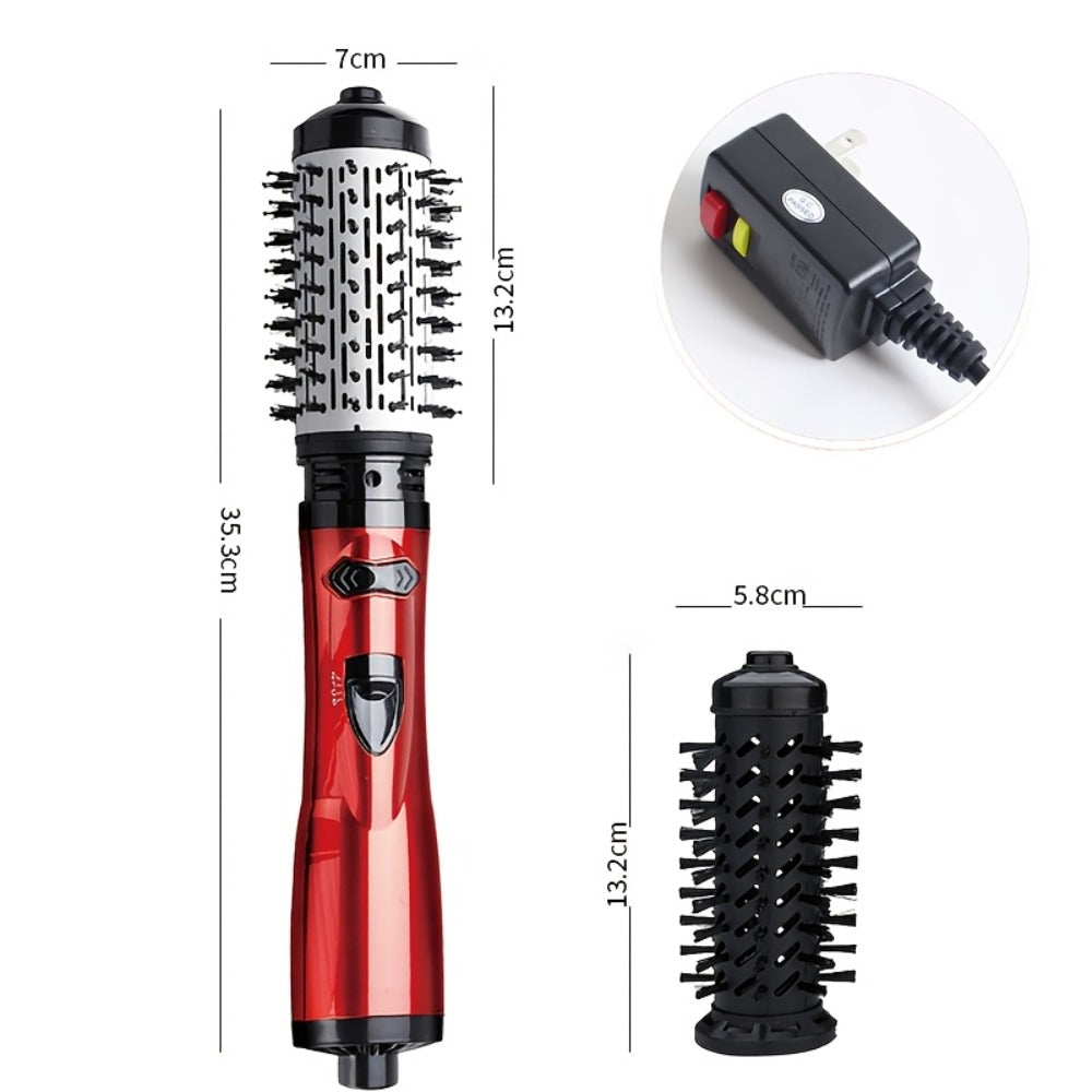 2-in-1 Rotating Hot Air Styling Brush, A Multi-functional Hot Air Comb That Can Create Curls Or Straighten Hair. Achieve Salon-quality Results At Home In One Step-effortlessly Craft Vibrant, Trendy Curls And Y Smooth Hair.