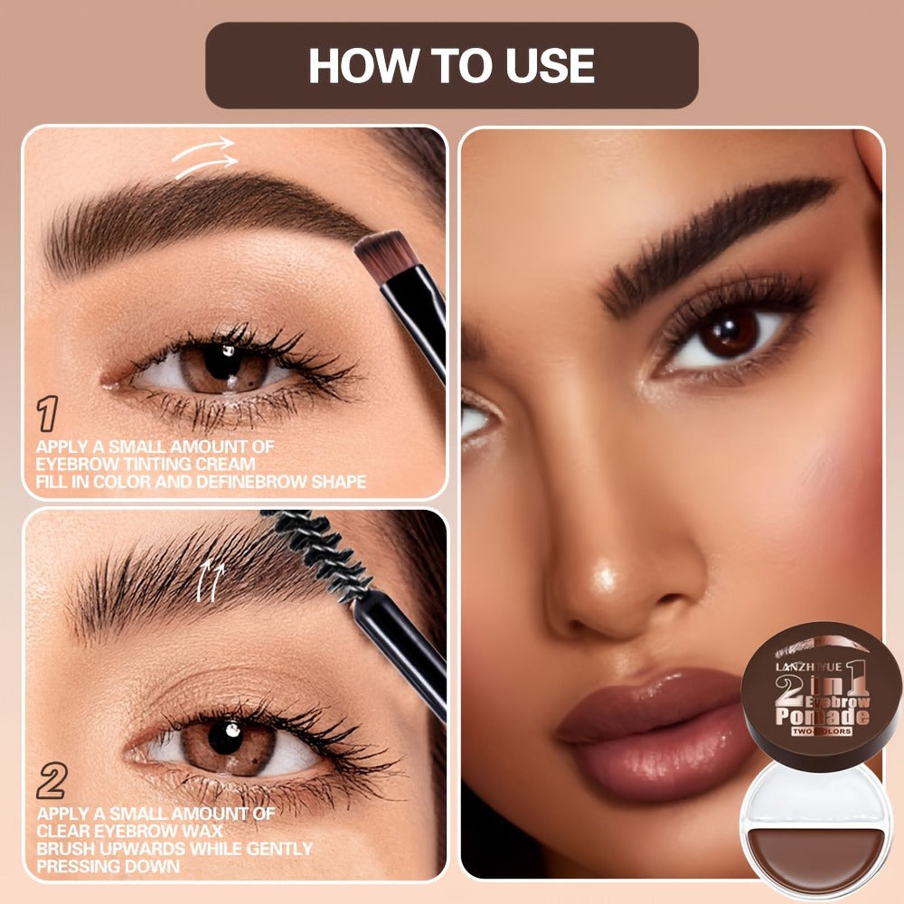 3D Eyebrow Pencil Microblading Brow Pen - Waterproof Sweat-Proof Long-Lasting Bold Precise Brow Definer with Brush Applicator for All Skin Types Natural Look