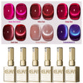 Cat Eye Nail Trends 2025 Holographic Nail Art 6pcs/Set 0.51oz Reflective Cat's Eye Magnetic Nail Gel Soaking LED Gel Salon Female Nail Art Tools Fashion Nail Gel