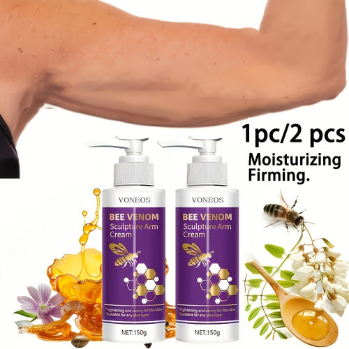Body Firming Cream Bee Venom Sculpture Moisturizing Tightening Lifting for Arms Abdomen Thighs Buttocks Anti-Sagging Anti-Aging Skin 1pc 2pcs