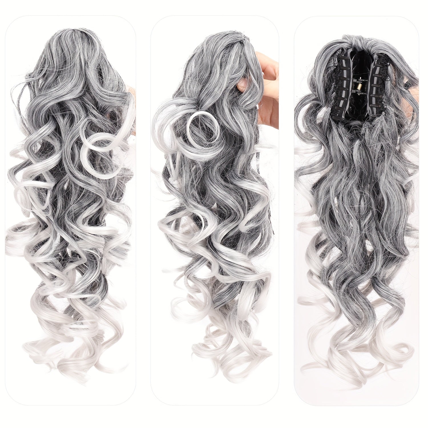 A Retro-Style Synthetic Wig Designed to Withstand High Temperatures, Featuring Afro Kinky Curls for a Appearance. This Volume-Boosting Ponytail Is Perfect for Everyday Use And Special Occasions, Making It an Ideal Hair Accessory for Women