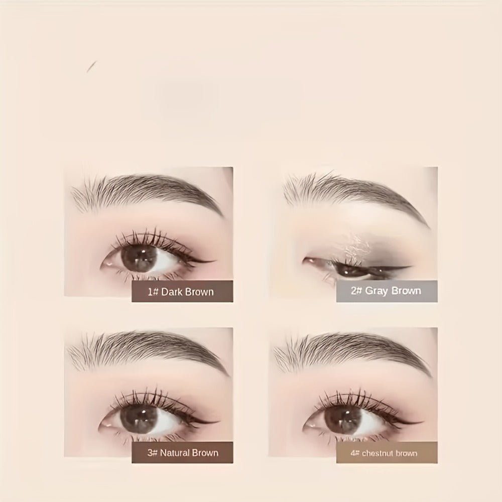 Waterproof Eyebrow Pencil 4 Pack with Eyeliner – Smudge Proof Long Lasting Dual-Ended Brow Pen with Spoolie Brush, Microblading Effect for All Skin Types, Perfect Gift Set
