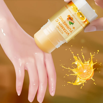 Turmeric & Vitamin C Skincare Set 5pcs - Hydrating Brightening Moisturizing Cream for Face Hand & Foot Care Instant Hydration Plumping Softening Smoothing