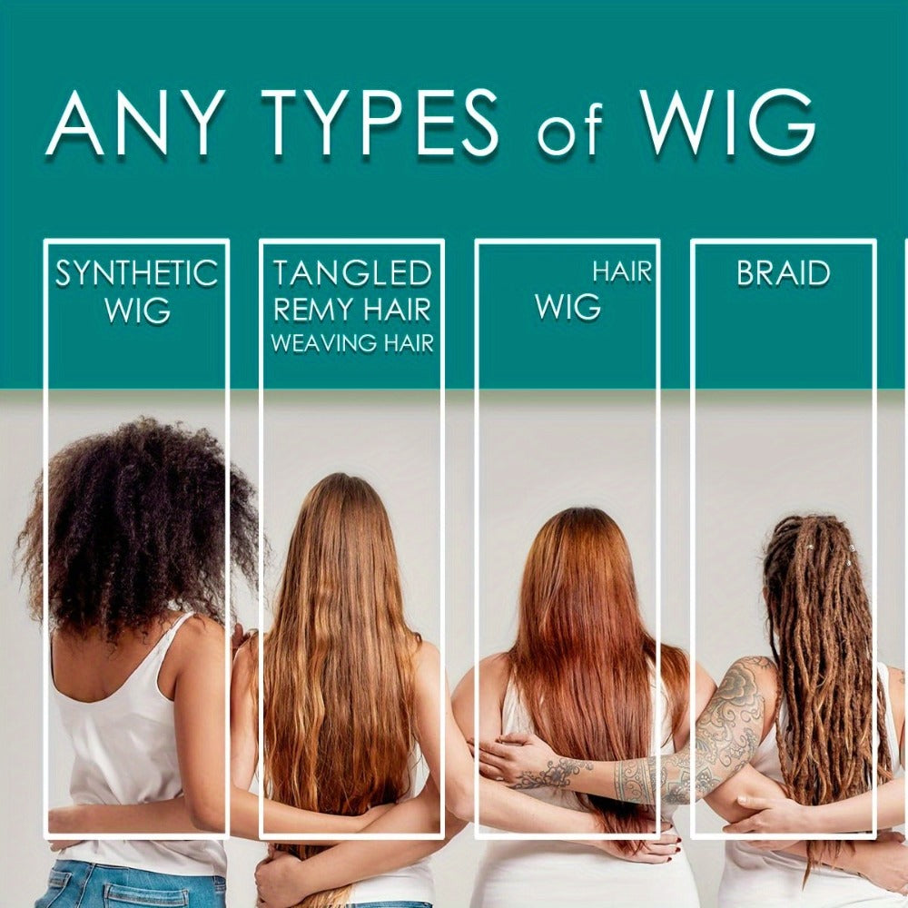Wig Care Spray and Shampoo Set Anti-Frizz Deep Clean for Synthetic Human Hair & Braided Wigs Extends Wig Life Restores Softness & Shine 1 Set
