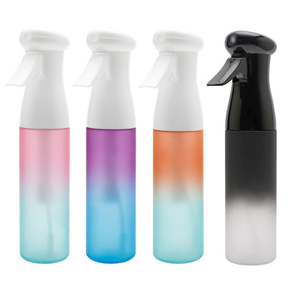 Barber Spray Bottle Fine Mist 300ml Frosted Anti-Slip BPA Free Hair Spray Water Bottle for Curly Hair Styling Salon Skincare Gardening Plant Misting Gradient Color
