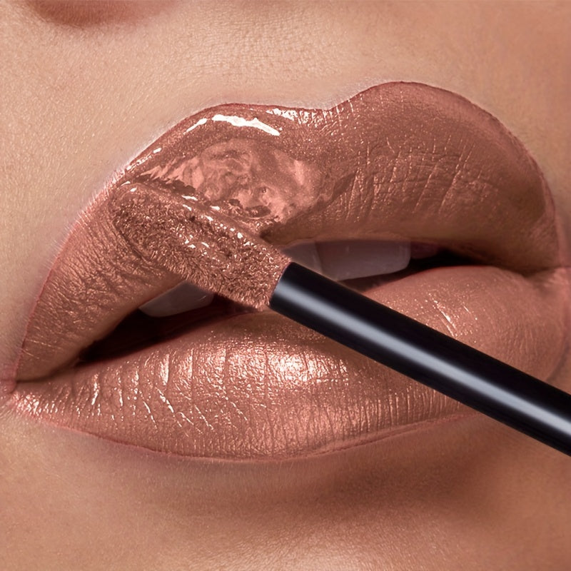 Shimmer Liquid Lipstick — Highly Pigmented Metallic Lip Gloss | Long-Lasting Non-Sticky | Plant Squalane Formula | 24 Shades for All Skin Types