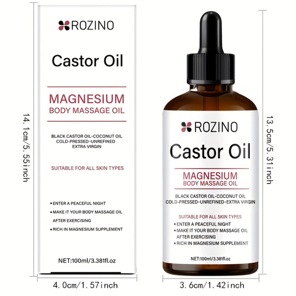 Magnesium Essential Oil: Pure Plant Essential Oil, Suitable for Massage, Shower, Skin Care, Face, Body, Nail, Hair, And Eyelash Care. General Application.