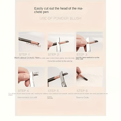 Waterproof Eyebrow Pencil 4 Pack with Eyeliner – Smudge Proof Long Lasting Dual-Ended Brow Pen with Spoolie Brush, Microblading Effect for All Skin Types, Perfect Gift Set