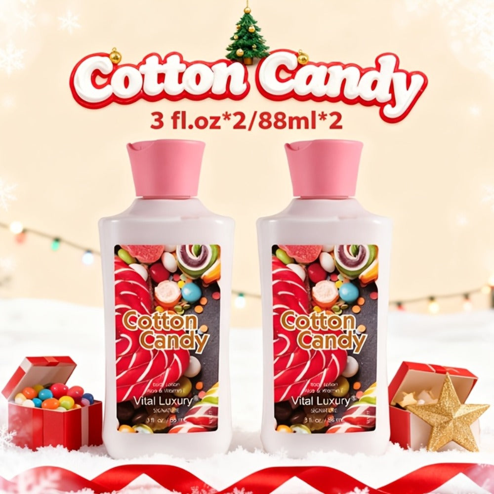 Body Lotion Moisturizing Hand Cream with Vitamin C & Glycerin - Multiple Scents Japanese Cherry Blossom Vanilla Cotton Candy Deep Hydrating Lotion for Dry Skin All Skin Types Women Men