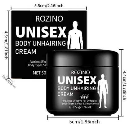 Hair Removal Cream 50g Fast 5-Minute Depilatory Cream for Legs Arms Armpits Abdomen - Gentle Painless Body Hair Remover No Residue Moisturizing Formula for Men Women
