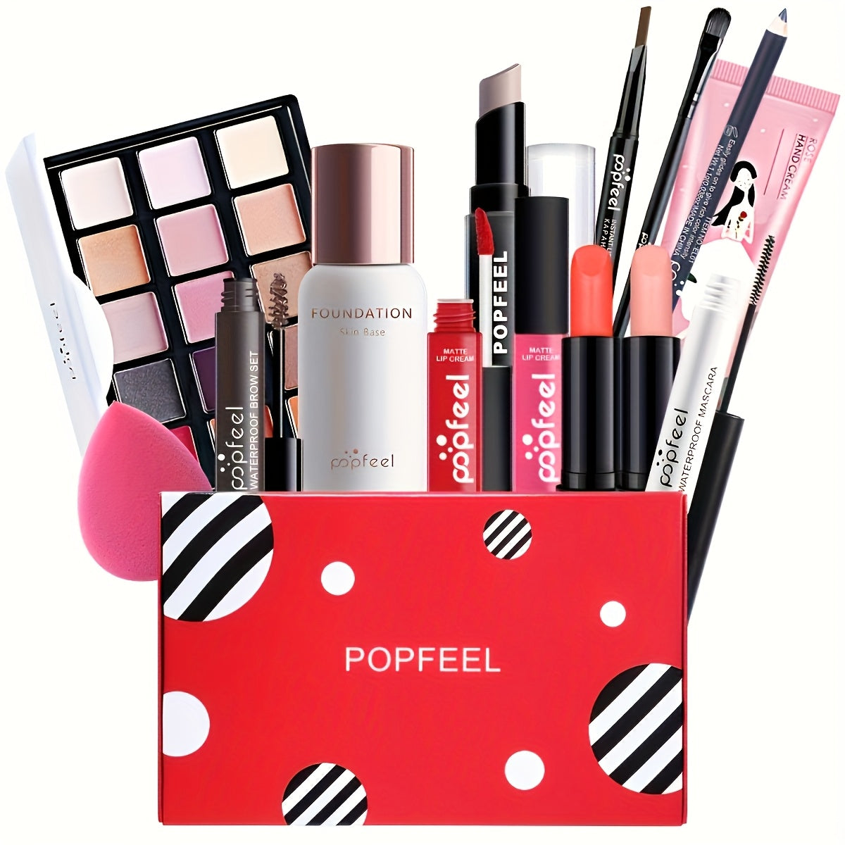 [Gift for Mom] 40 Color Eyeshadow Palette Makeup Set Tool Mascara Eyeshadow Brush Eyeliner Brow Pen Combination Set Beginner's Makeup Tools Gift for Mom, Gift, Make Up