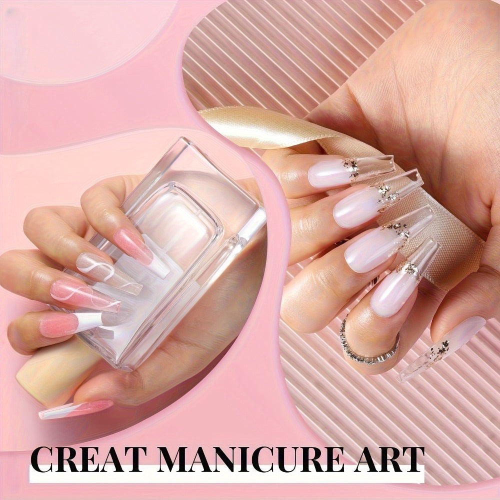 Duolingdai Poly Extension Gel Nail Kit, Featuring 12 Shades Of Nail Extension Gel, Is A Semi-Permanent Hard Fiber Gel That Is Easy to Apply for Nail Protection. Making It A Perfect DIY Starter Set for Girls' Nail Care.